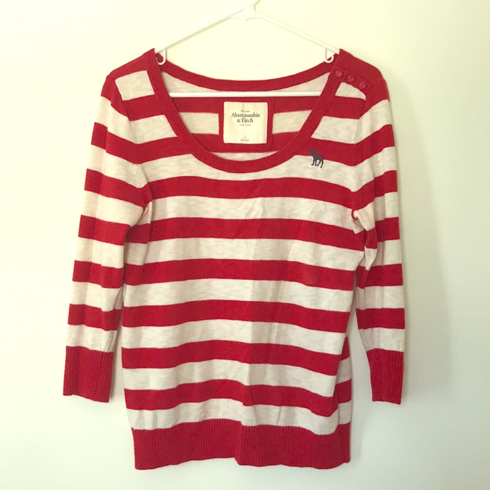 Abercrombie & Fitch light weight 3/4 slv. sweater